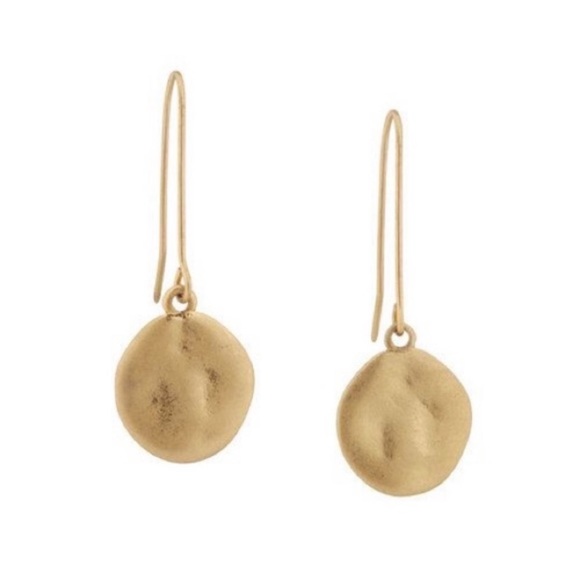 Chloe + Isabel Gold Paillette Drop Earrings - Picture 6 of 8